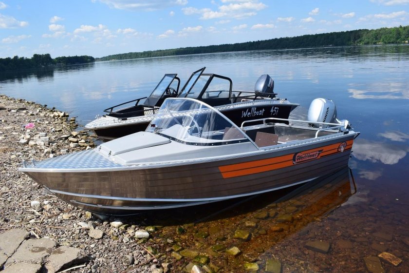 Алюминиевая лодка Wellboat-42