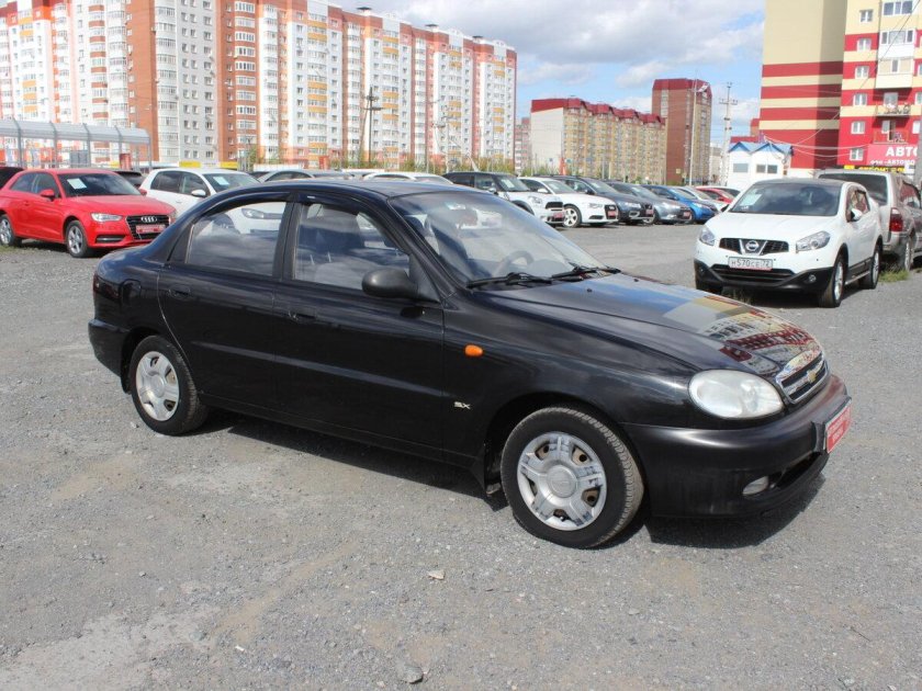 Шевроле Ланос 2008 черный