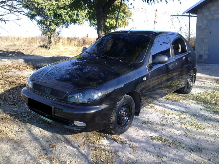 Chevrolet lanos 2008 черный