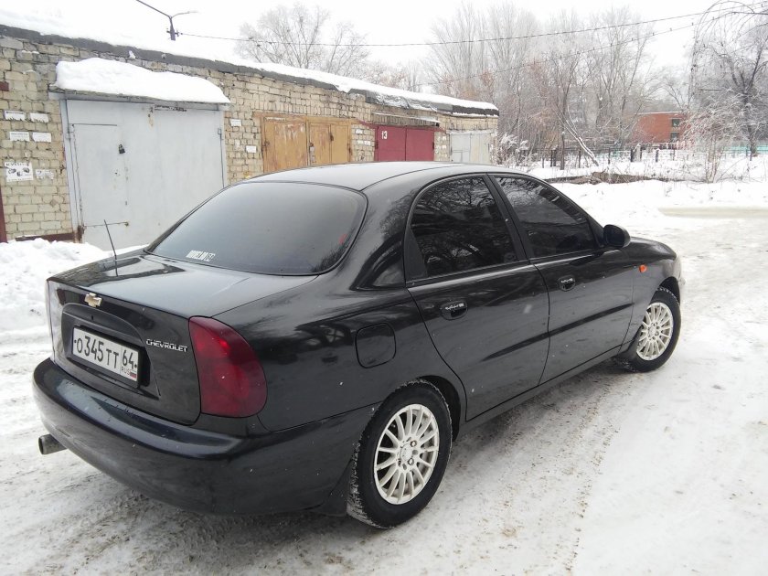 Шевроле Ланос 2008 черный