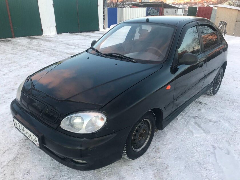 Шевроле Ланос черный