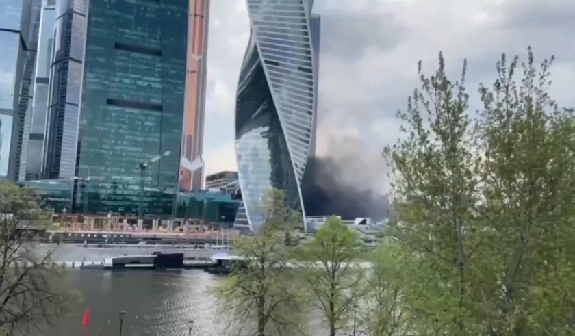 Москва сити пожар