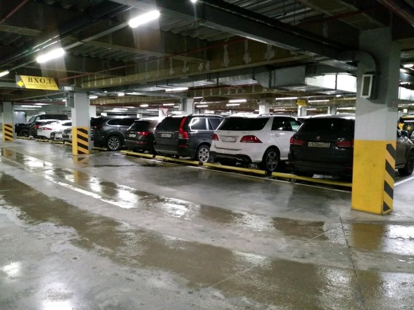 Подземная парковка Москва Сити