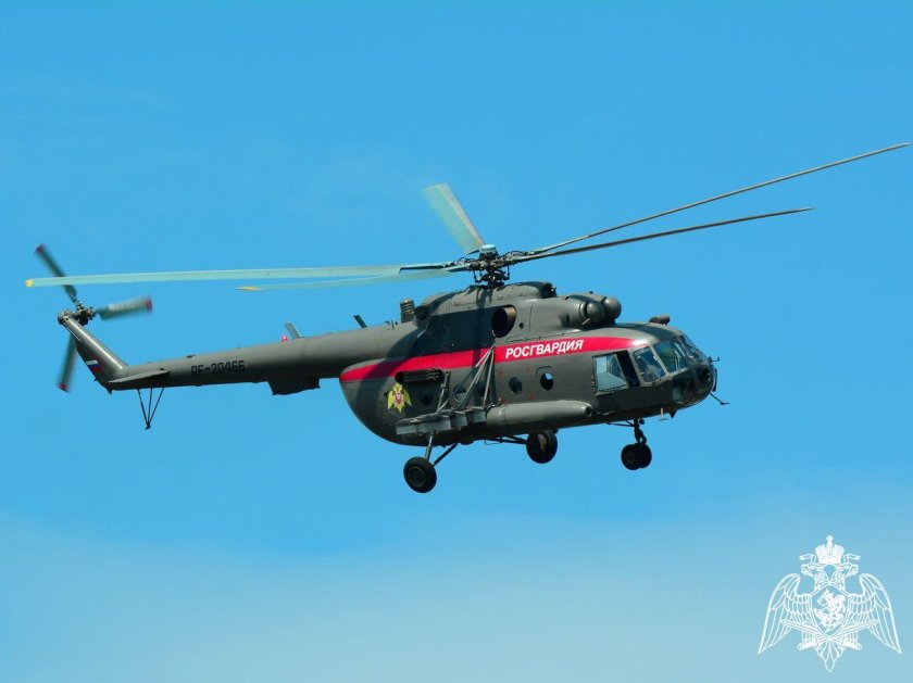 Вертолет ми-8 Росгвардия