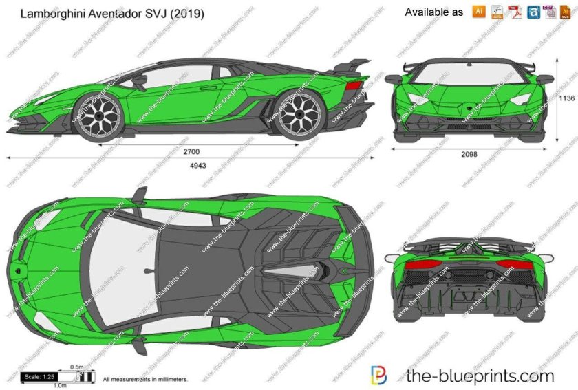 Чертежи Ламборджини Хуракан
