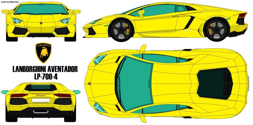 Lamborghini lp700-4 Blueprint
