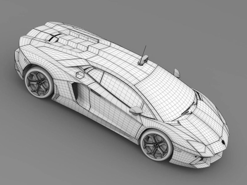 Чертежи Ламборджини авентадор