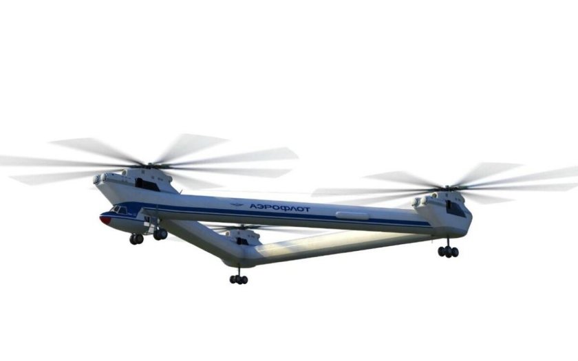 Ми-32 сверхтяжёлый трёхвинтовой вертолёт