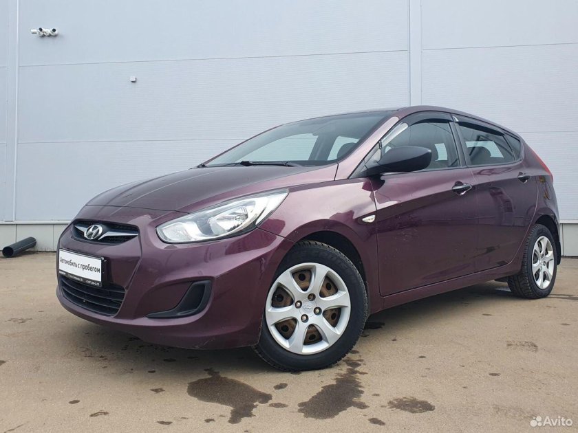 Хендай Солярис фиолетовый