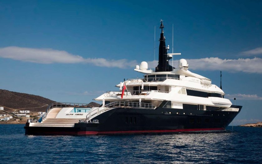 Альфа Неро яхта