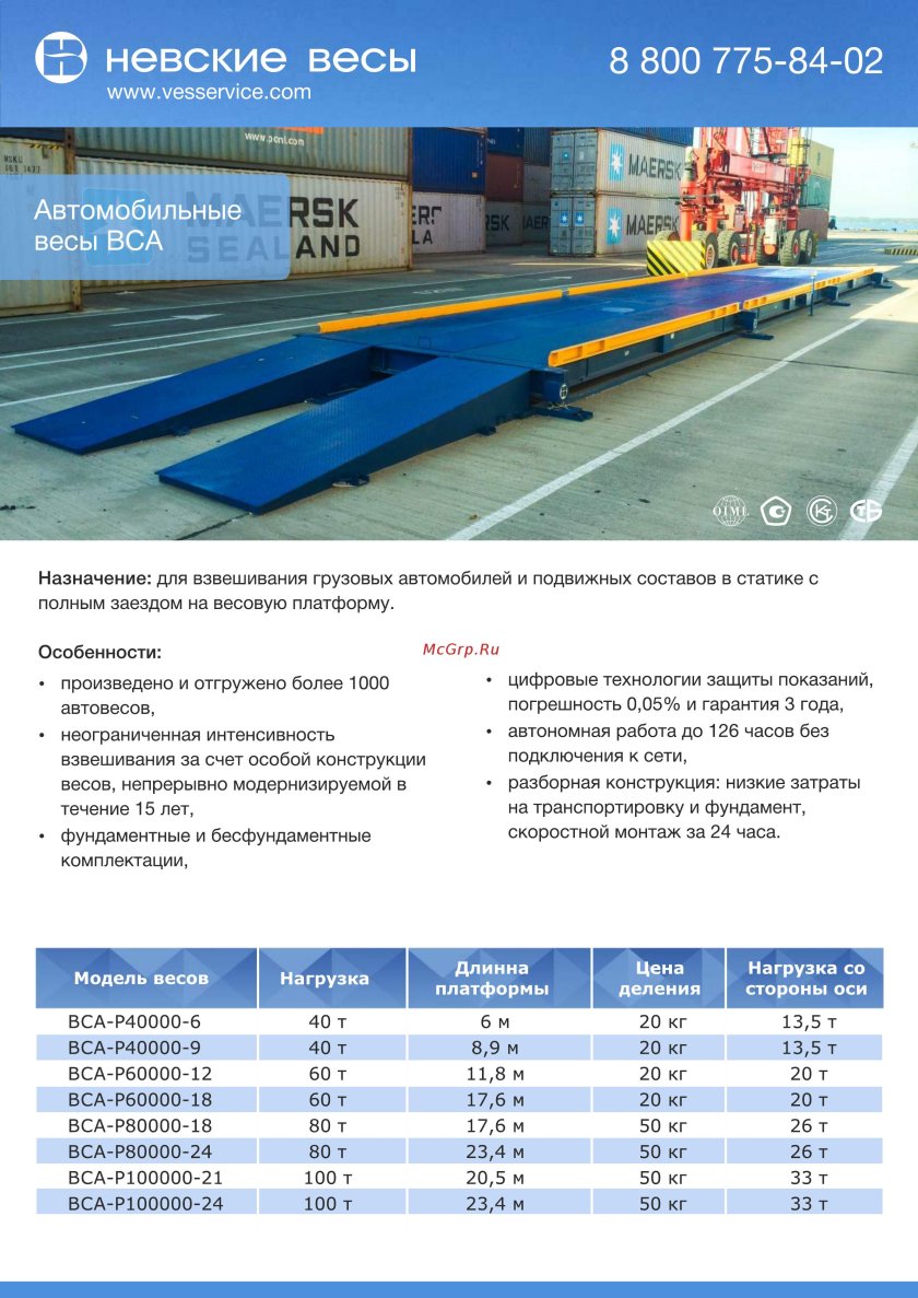 Весы автомобильные ВСА-р80000-18.2 схема установки