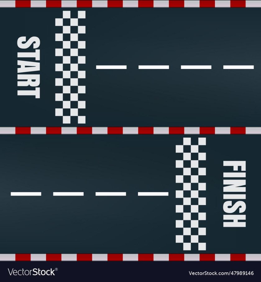 Разметка старт и финиш