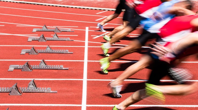 Легкая атлетика спринтерский бег старт