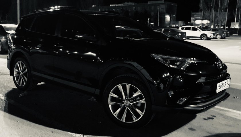 Тойота рав 4 черная тонированная