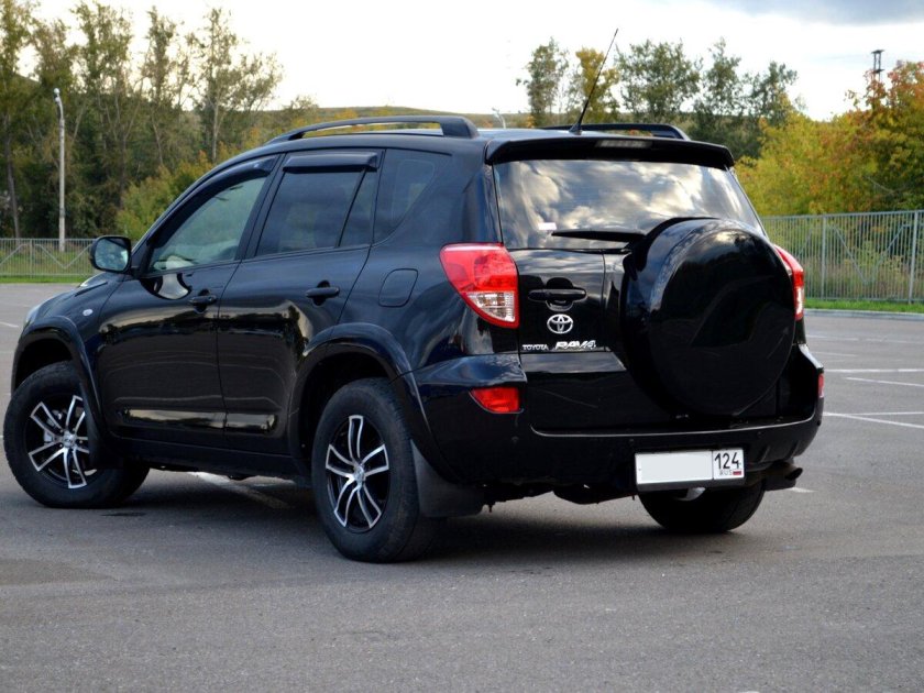 Чёрный Toyota rav4 2008