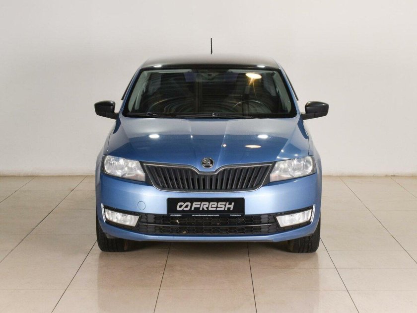 Skoda Rapid синяя Рестайлинг