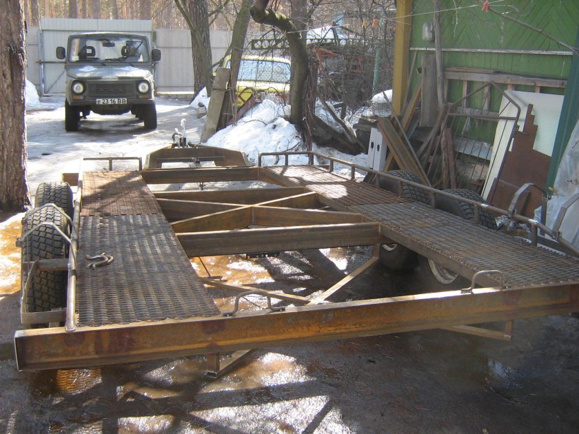 Прицеп трал самодельный