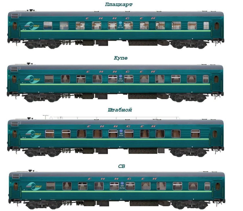 Пассажирские вагоны РЖД
