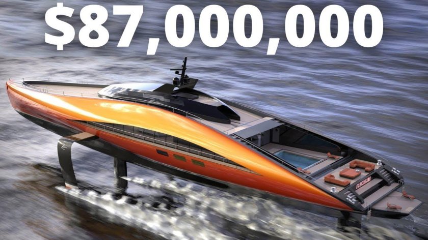 Яхта на подводных крыльях