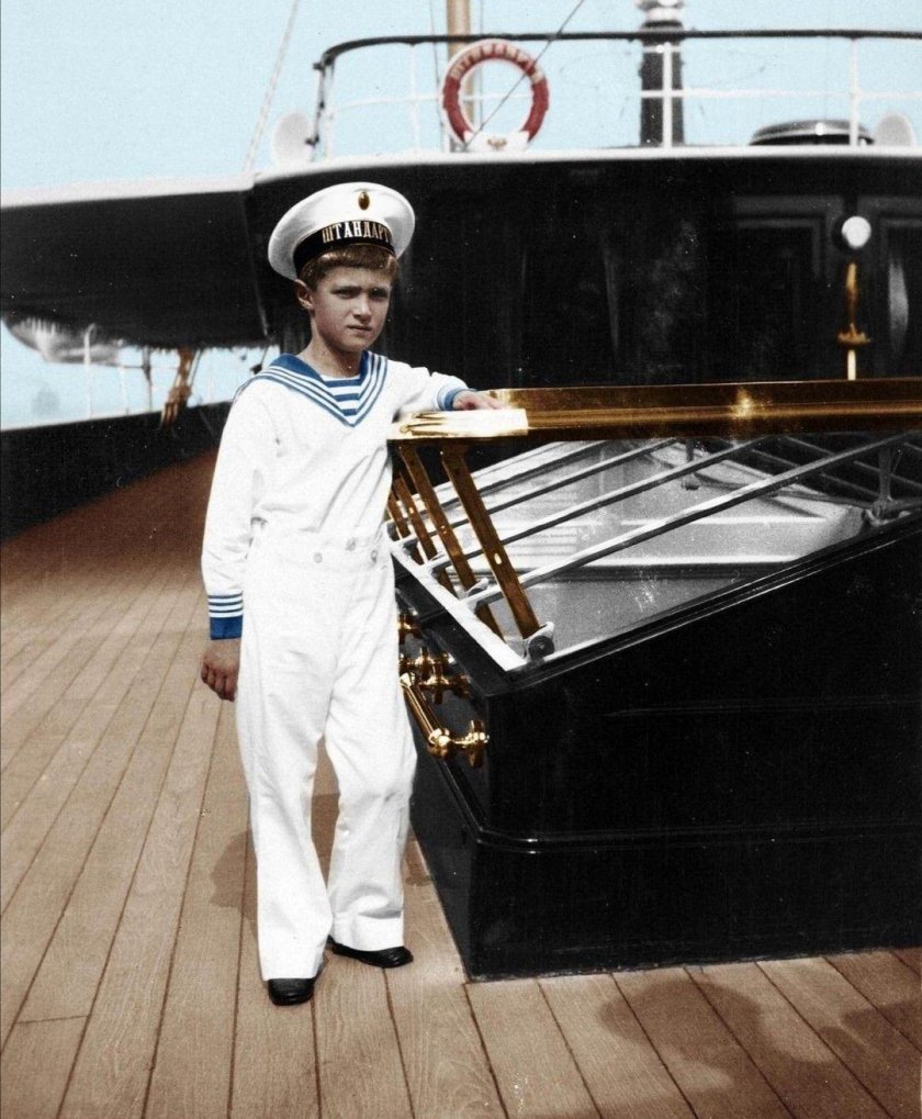 Цесаревич Алексей на яхте Штандарт