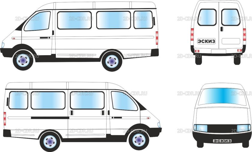ГАЗ 2705 чертеж