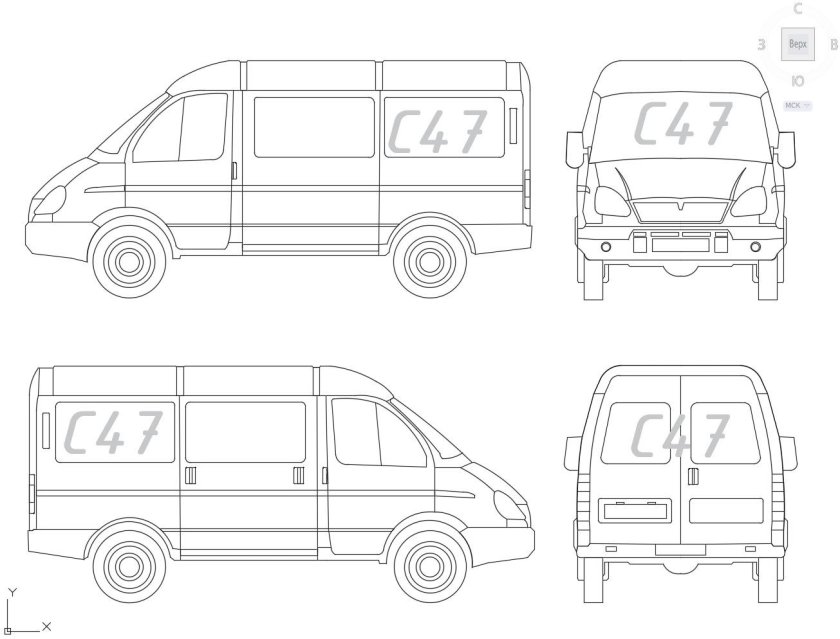 Габариты ГАЗ 2217 Соболь