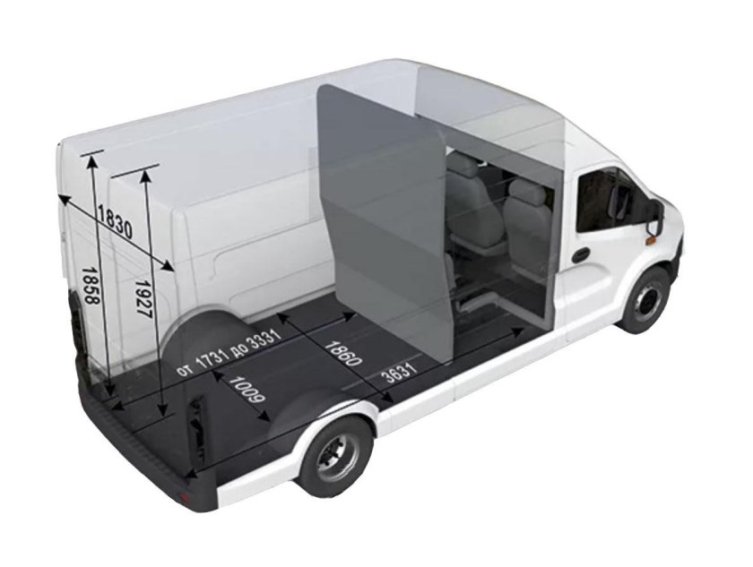 Газель Некст цельнометаллический фургон габариты