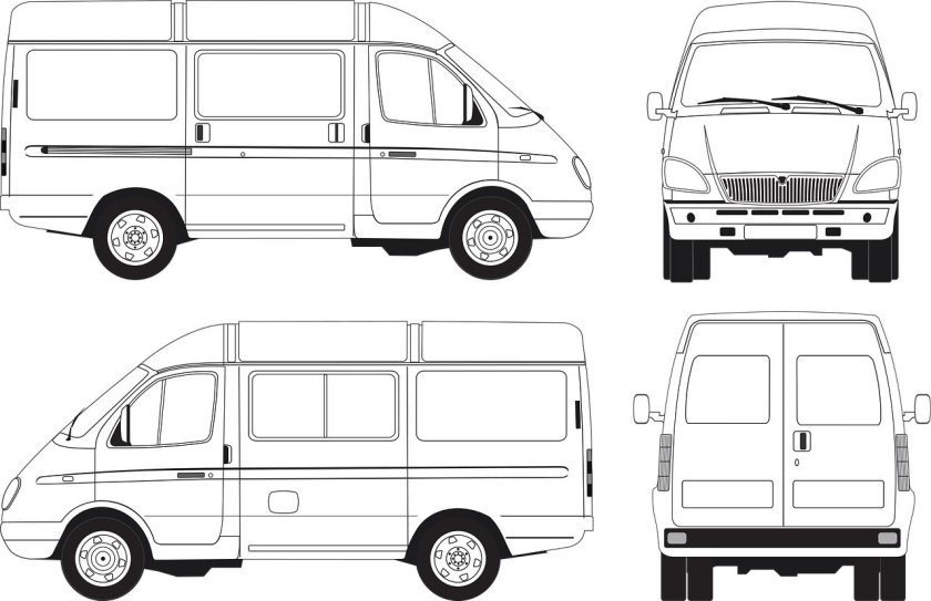 ГАЗ 2705 чертеж
