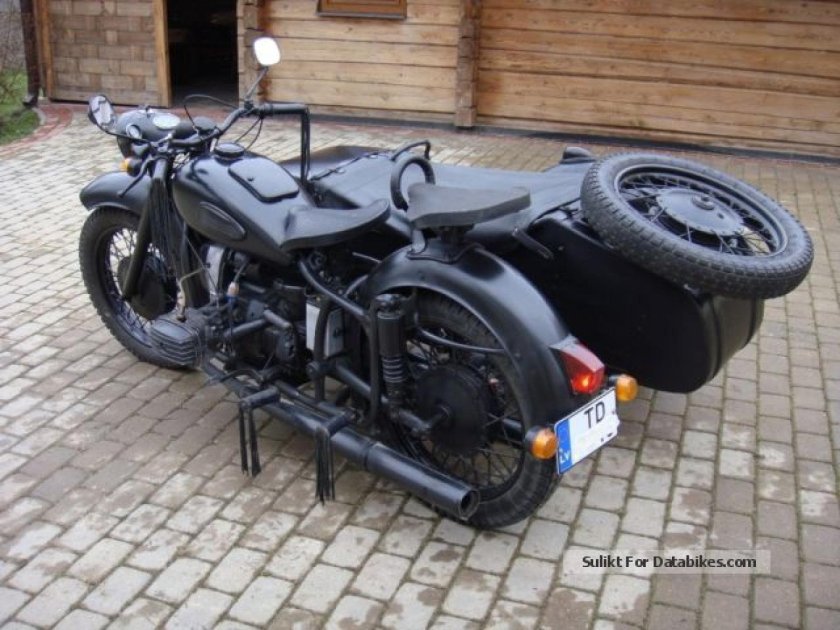 Урал мотоцикл черный матовый