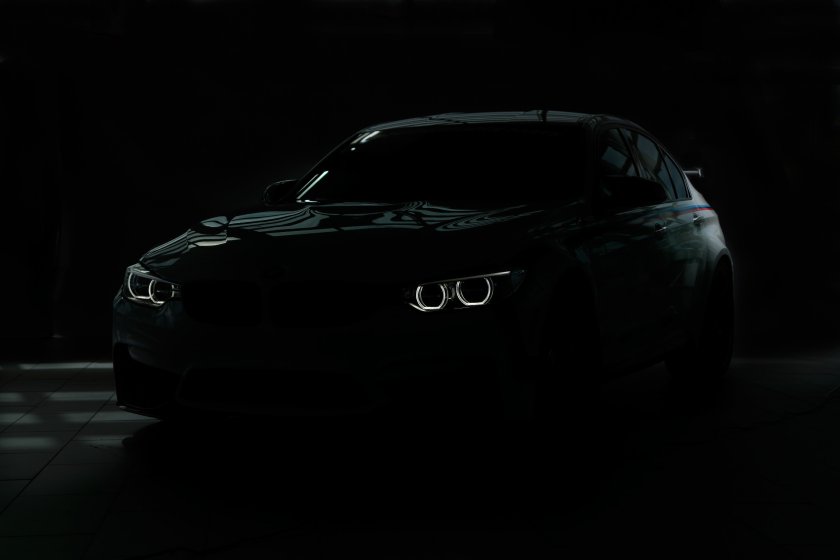 BMW m3 в темноте