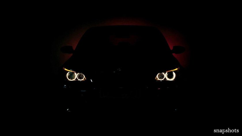 БМВ е60 в темноте