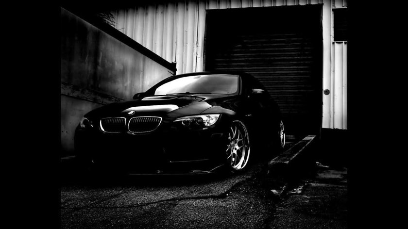 БМВ м5 черно белая