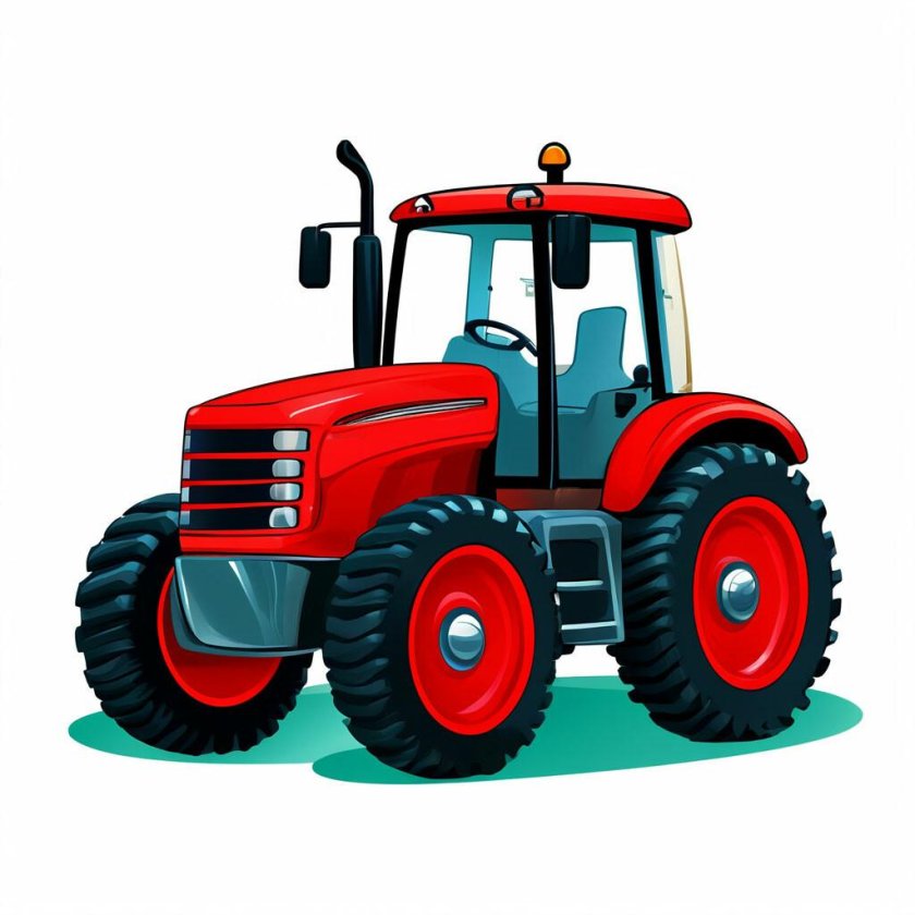 Трактор мультяшный