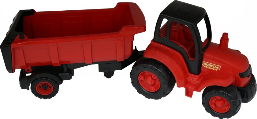 Полесье 0520 трактор чемпион, с ковшом и прицепом 2/2