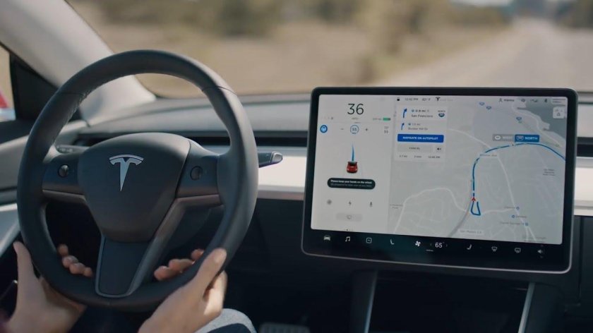 Электромобиль Тесла Автопилот