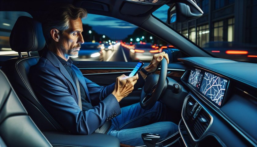 В автомобиле