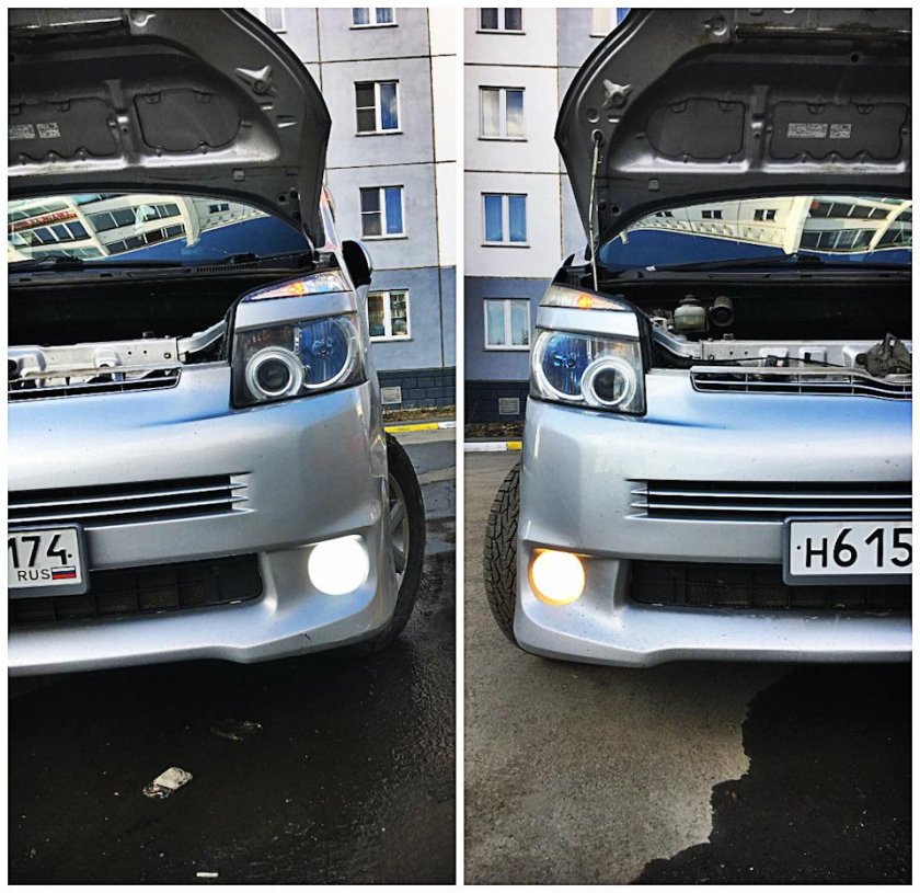 Тойота Вокси цоколь противотуманки 2008