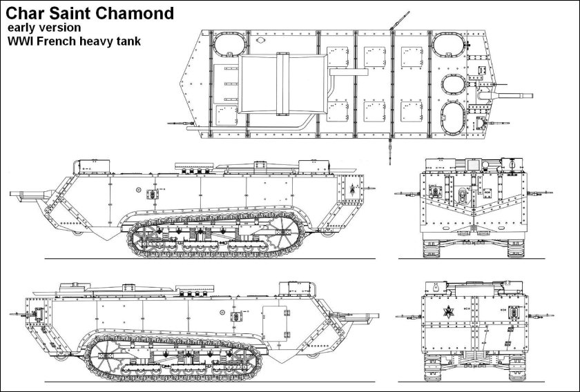 Танк сен-шамон чертежи