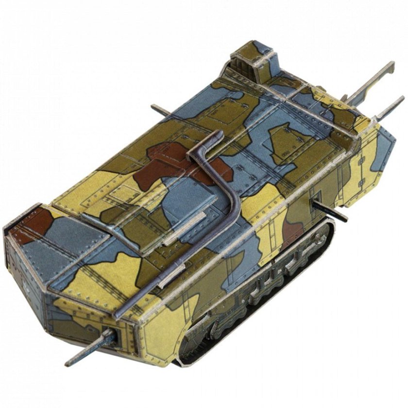 Танк сен Шамон из бумаги