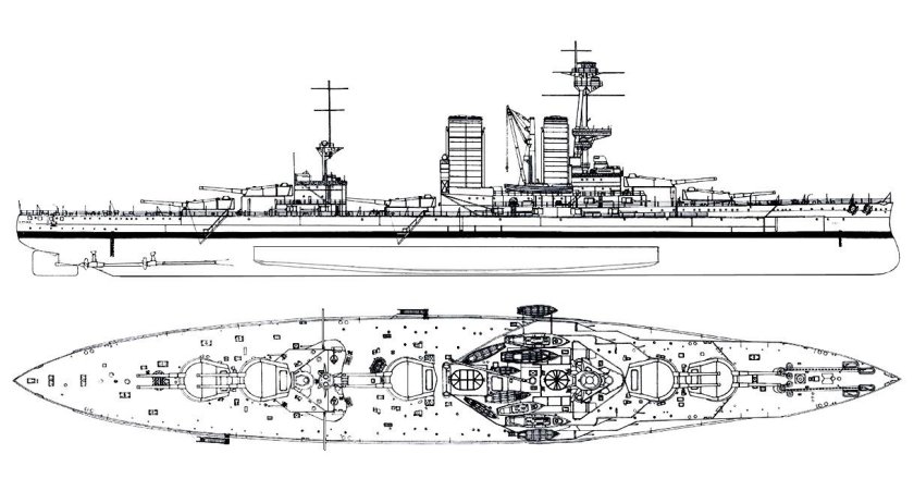 Крейсер Альмиранте Грау Перу чертеж