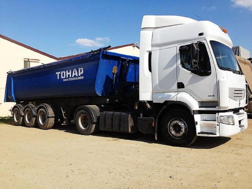 Ман с полуприцепом Тонар