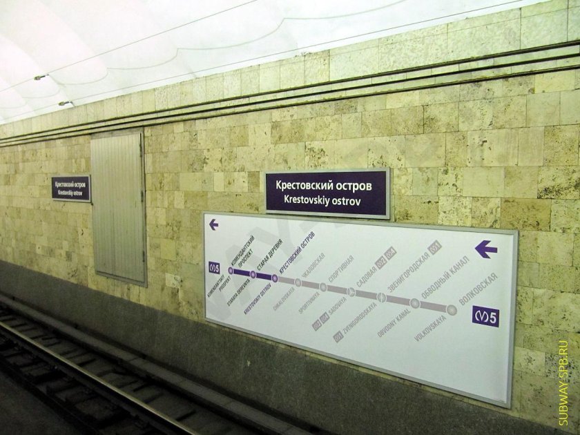 Станция метро Крестовский остров Санкт-Петербург