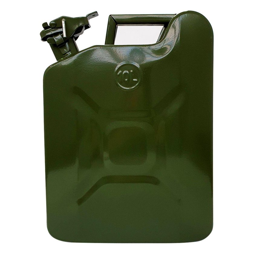 Канистра металлическая вертикальная 10 л. AVS VJM-10 (зел.) A07418s (5шт)