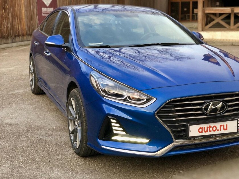 Hyundai Sonata синий