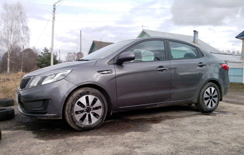 Kia Rio r16 серая
