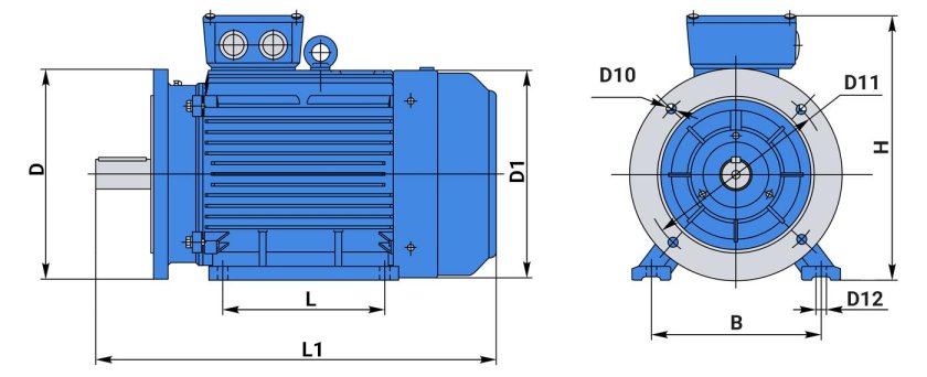 АИР 100 l4 4/1500 im1081 4квт 220в/660в у2