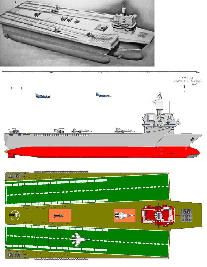 Авианосец тримаран проект северного пкб