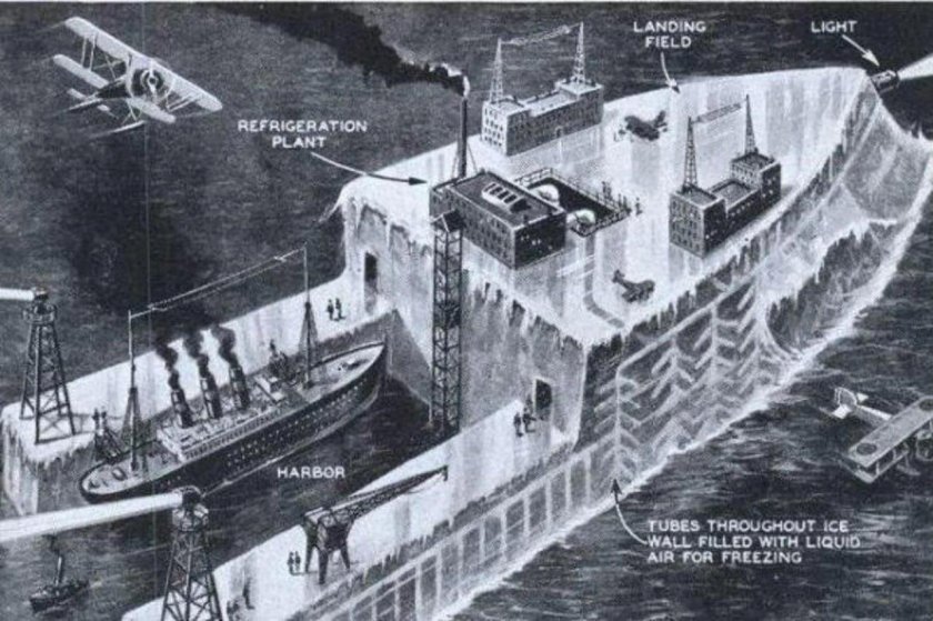 Ледяной авианосец Хаббакук