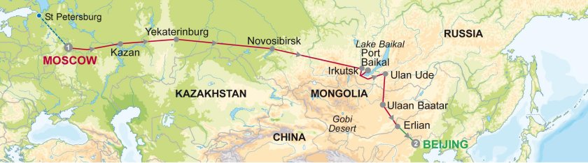 Маршрут Москва Владивосток