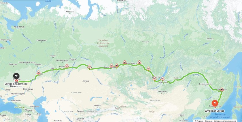 Трасса Москва Владивосток